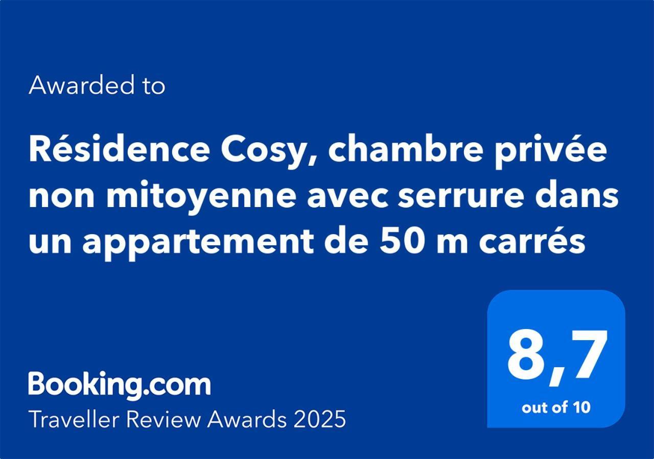 Residence Cosy, Chambre Privee Non Mitoyenne Avec Serrure Dans Un Appartement De 50 M Carres Colombes  Exterior photo